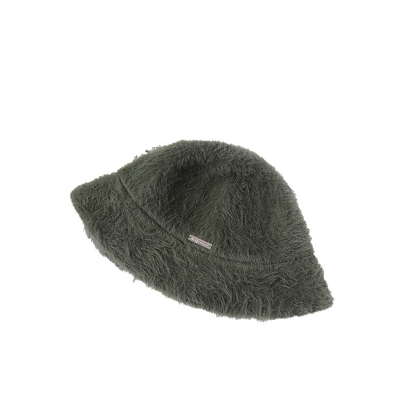 Winter Furry Bucket Hat for Women Girls