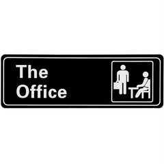 Office Sign Self Adhesive 22.86x7.62cm Acrylic Door/Wall Installation