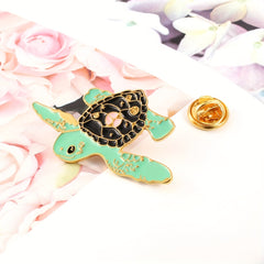 Cartoon Turtle Brooch For Men Creative Pins