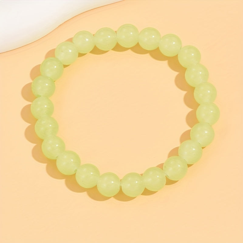 Agate Bead Bracelet for Positive Energy and Balance