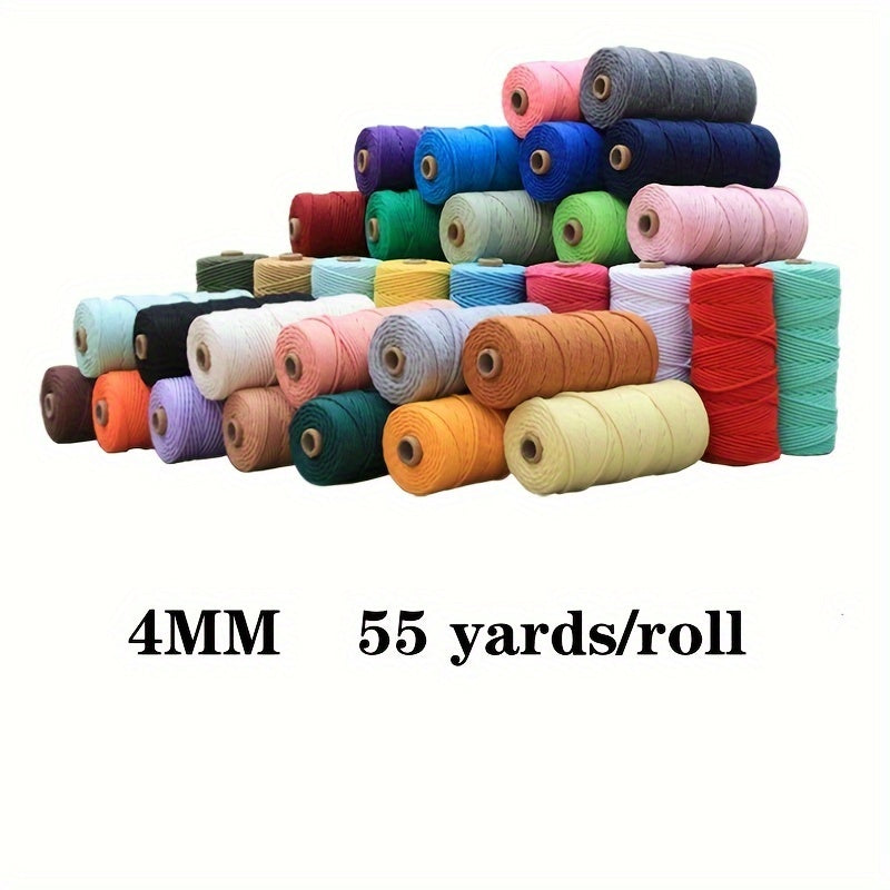 4mm Cotton Macrame Cords for Wall Hangings 50m