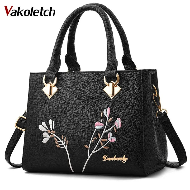 Women Shoulder Bags PU Leather Tote Messenger Crossbody Handbag
