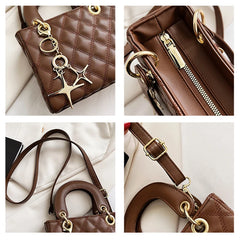 Women's Shoulder Bag Metal Star Small Lady Bag Girl's Purse Handbag