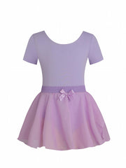 Girls Casual Chiffon Ballet Dress Short Sleeve Costume