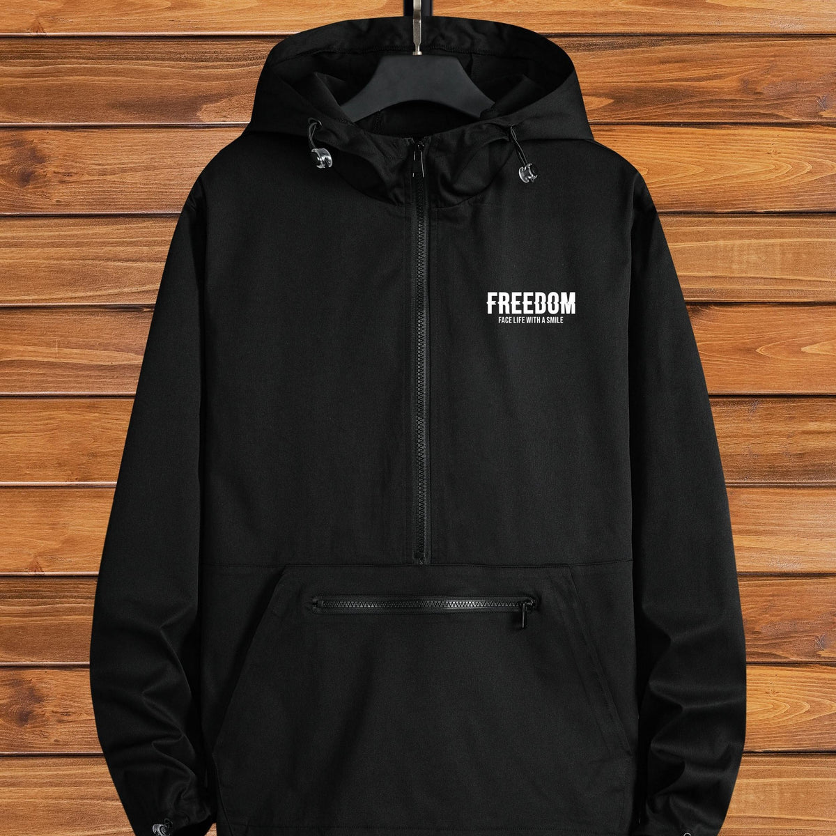 Men's Drawstring Hoodie Zip Up Pullover Sweatshirt