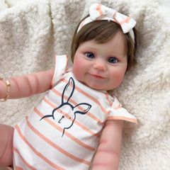 20 Inch Realistic Doll Water Friendly with Headband and Bracelet