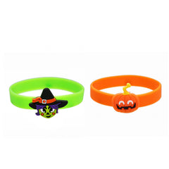 Halloween Silicone Bracelet Cartoon Waterproof Stretch Soft Rubber