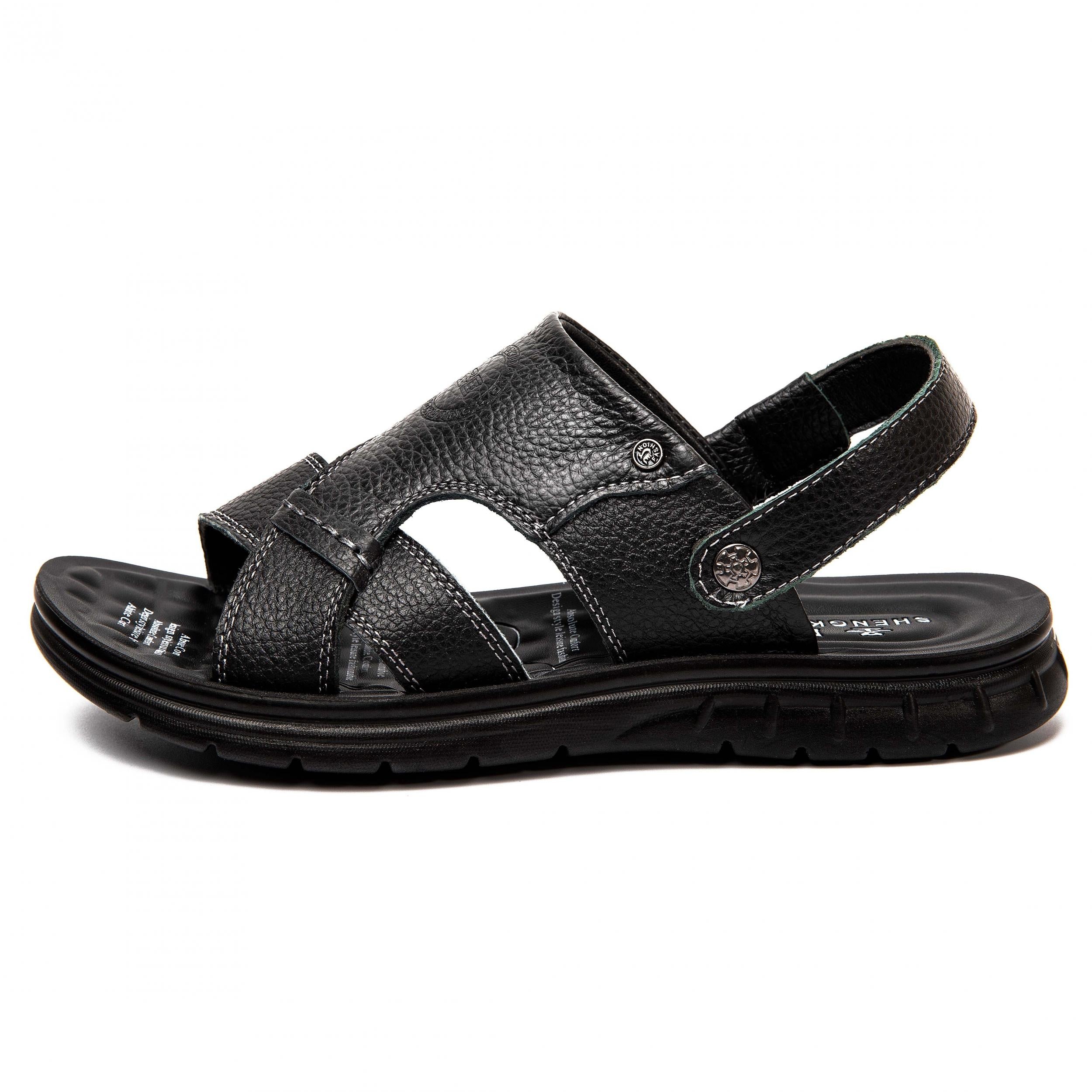 Men's Open Toe Hook Loop Sandals Non Slip Beach Shoes Summer