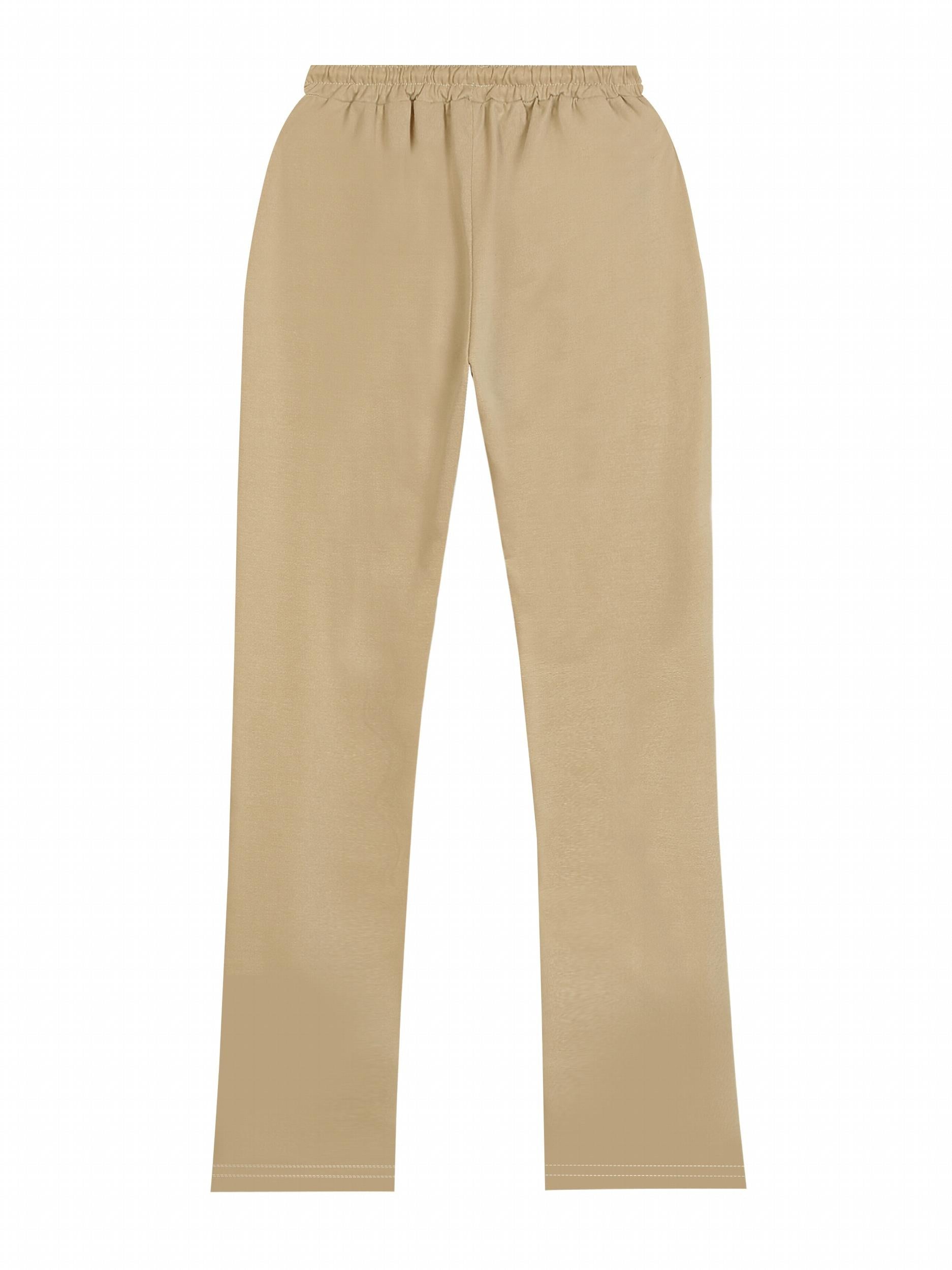 Men's Drawstring Flare Pants Slim Fit Stylish Comfortable Trousers