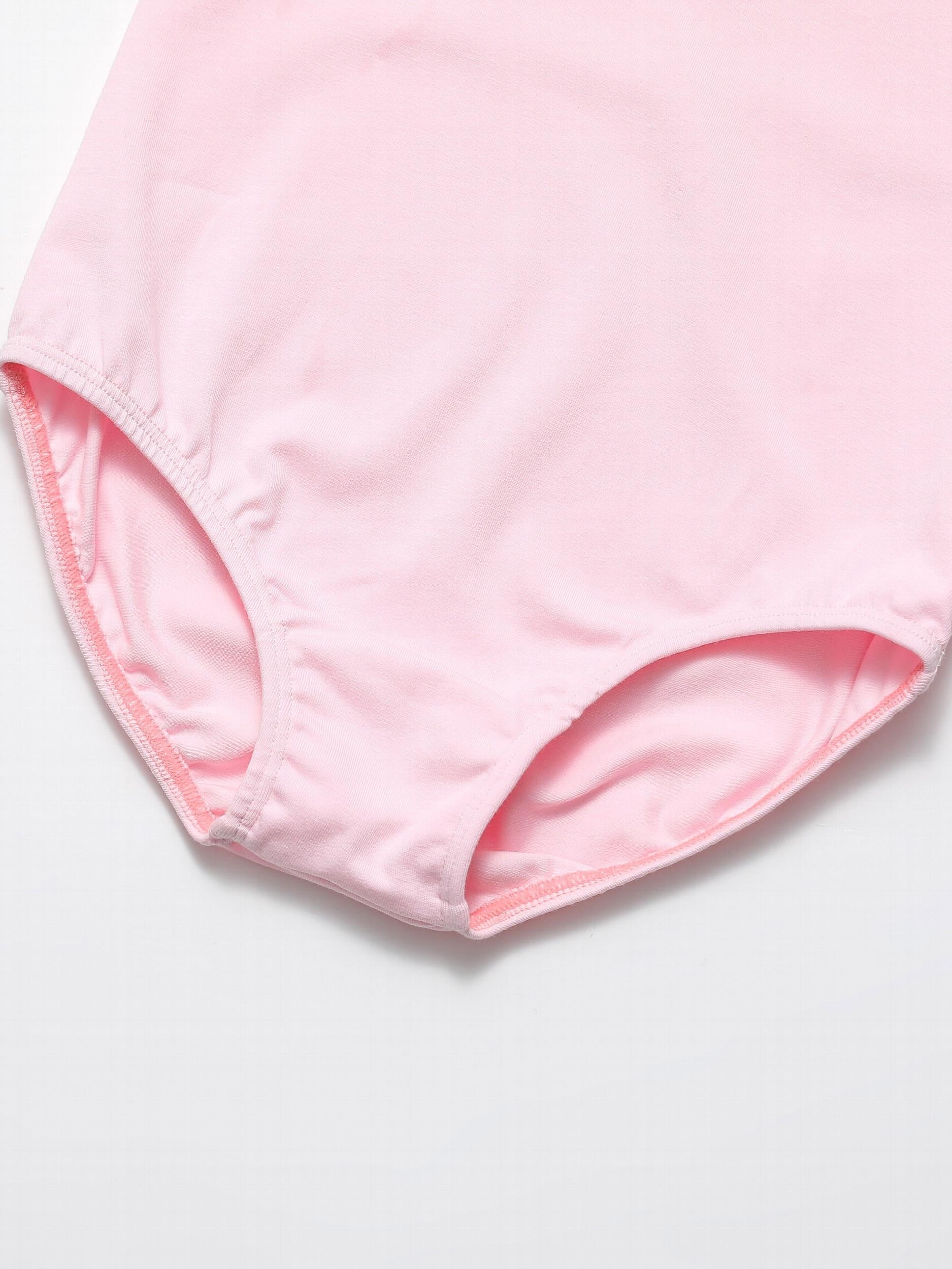 Girls Long Sleeve Bodysuit Leotards Back Bow Ballet Dance Outfit Kids Clothes