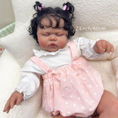 Cuddly 60 Reborn Youngsters Girl Doll with Soft Cloth Body & Lifelike Features