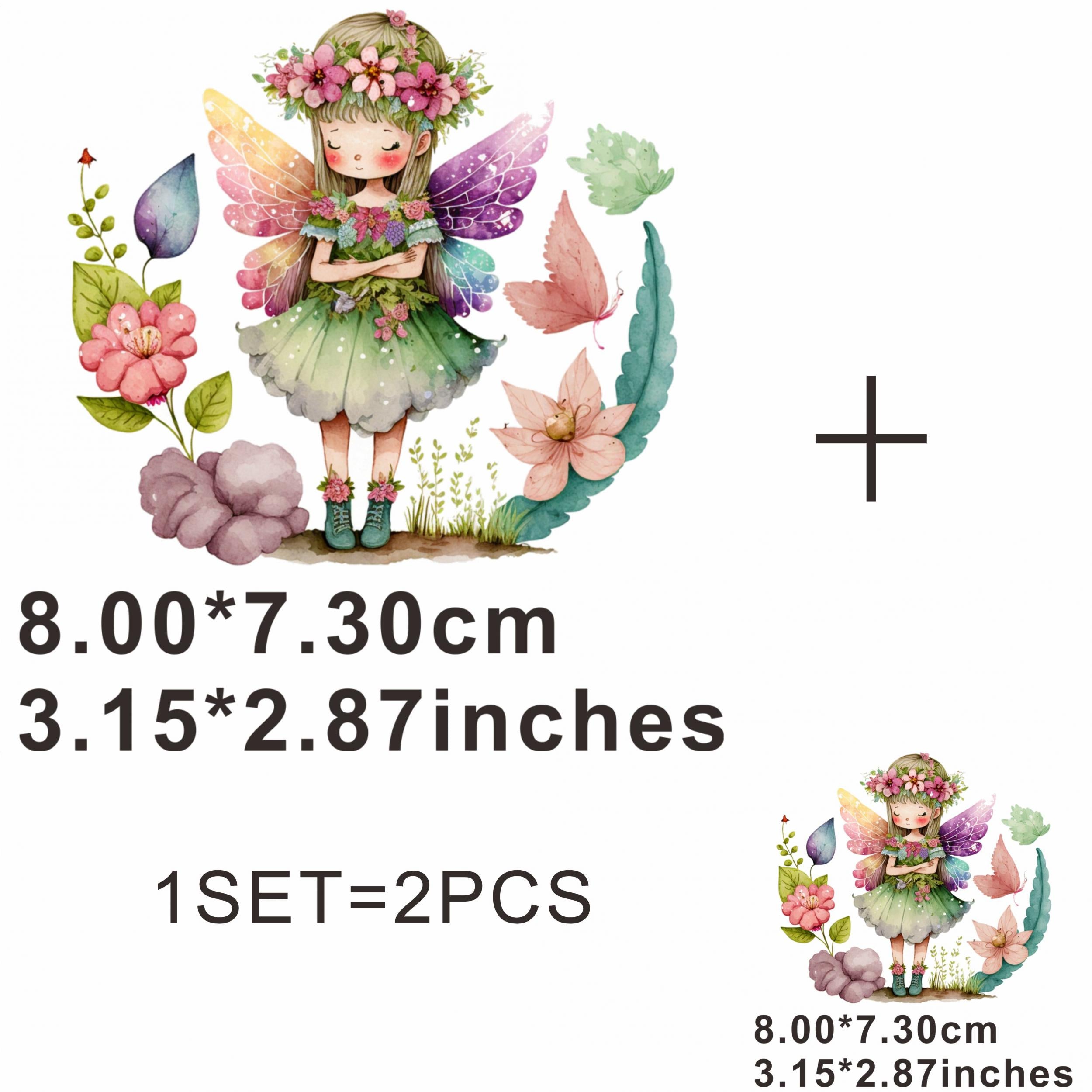 Hand Painted Residual Flower Hot Sticker DIY Iron On Transfer