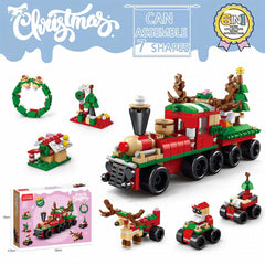 Christmas Series Small Assembly Building Blocks Santa Claus Toy for Children