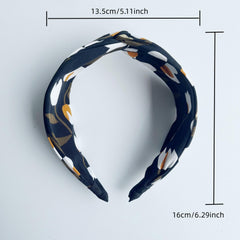Flower Pattern Headband Vintage Style Hair Accessory
