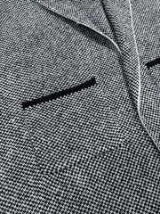  Colorblock Open-Front Hooded Cardigan With Pockets