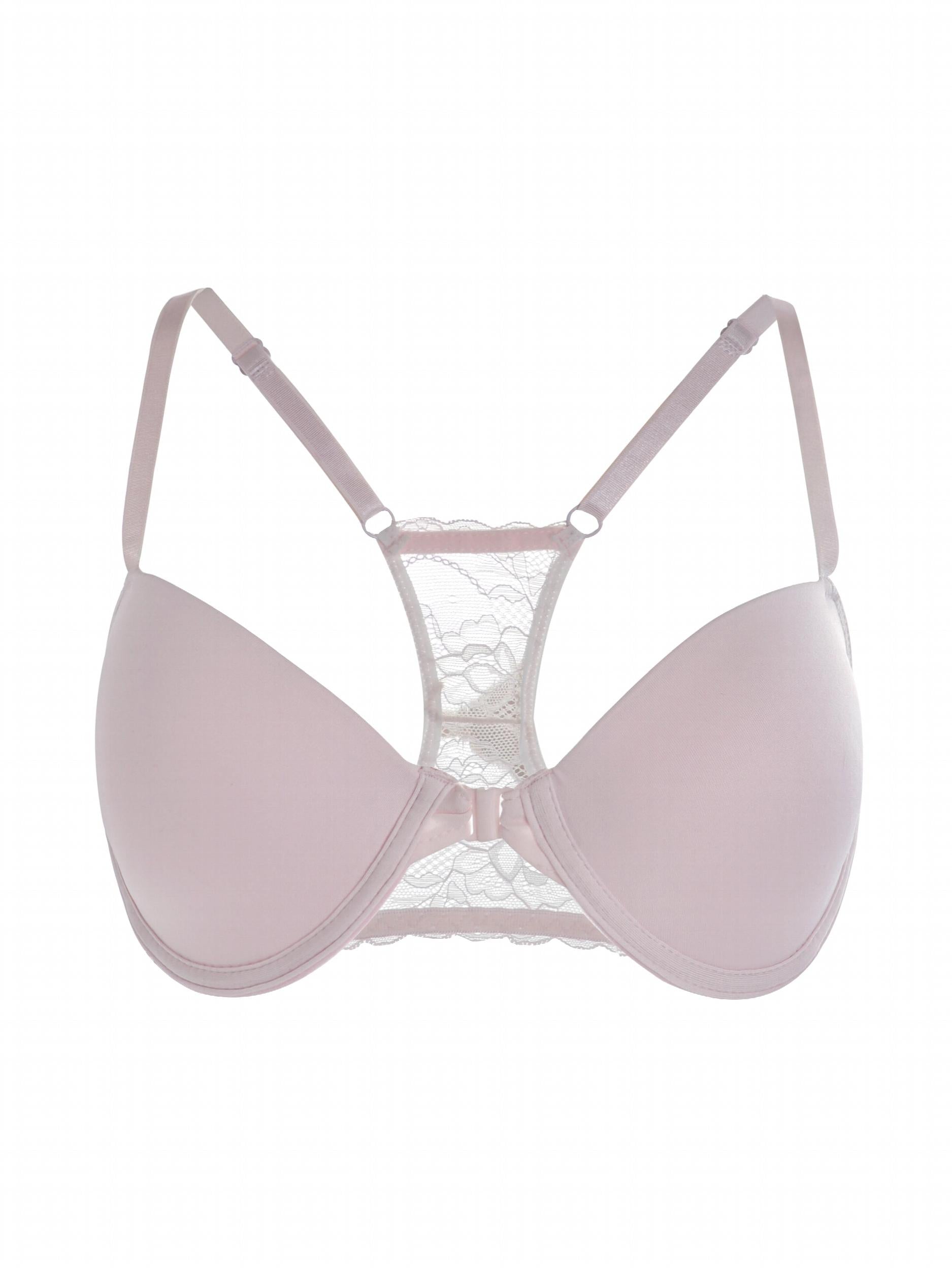 Lace T-Shirt Bra Front Buckle Push Up Bra