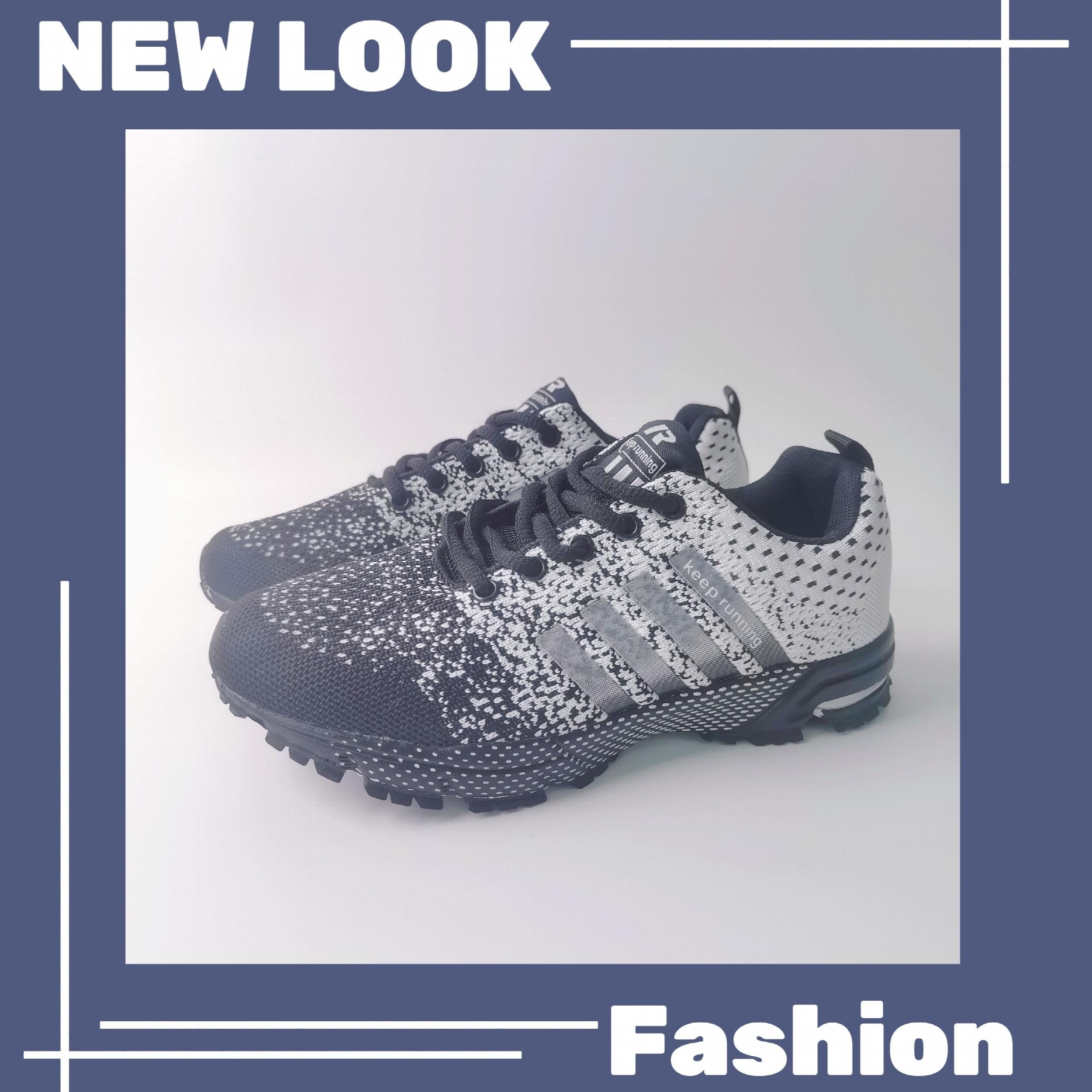 Men's Gradient Lace-up Running Shoes