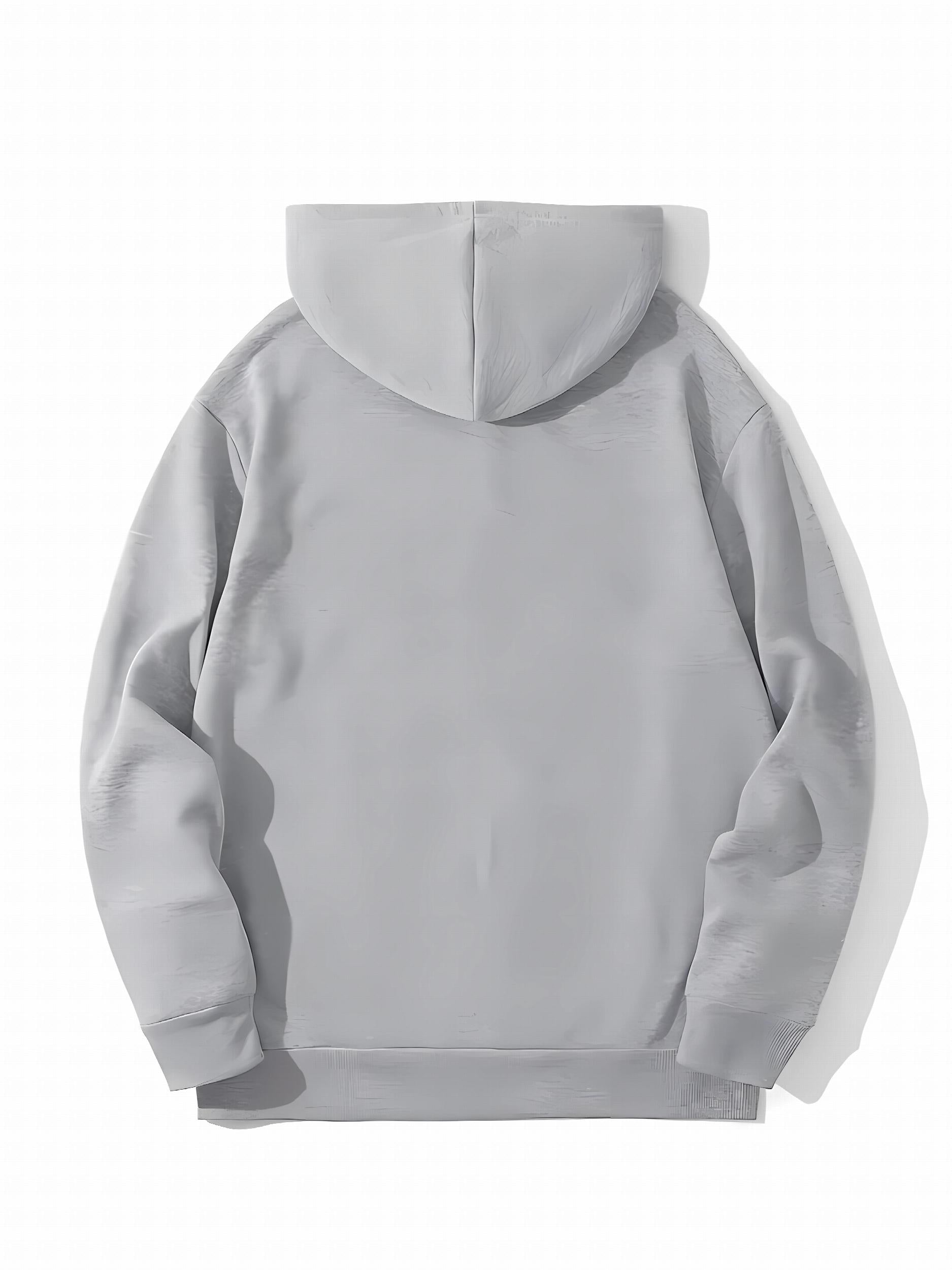 Angel Couple Anime Pattern Men's Hooded Sweatshirt