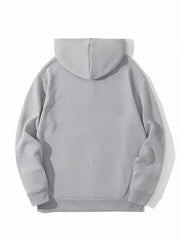 Angel Couple Anime Pattern Men's Hooded Sweatshirt