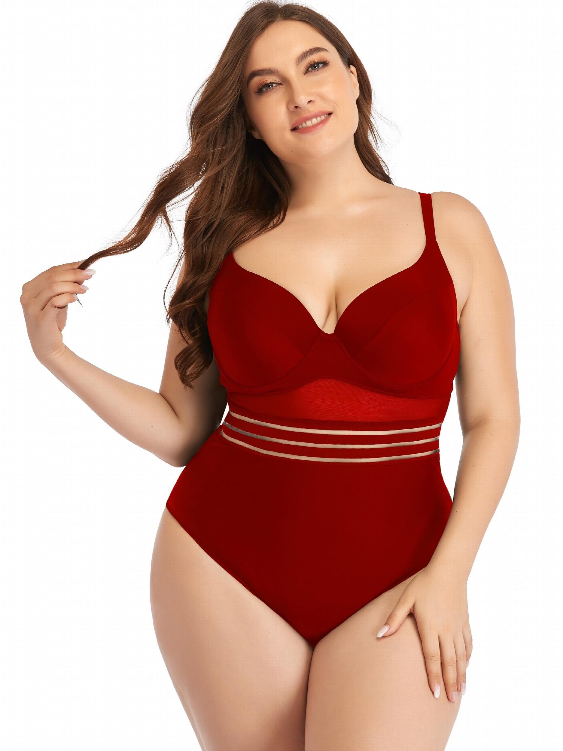  One Piece Swimsuit V Neck Backless