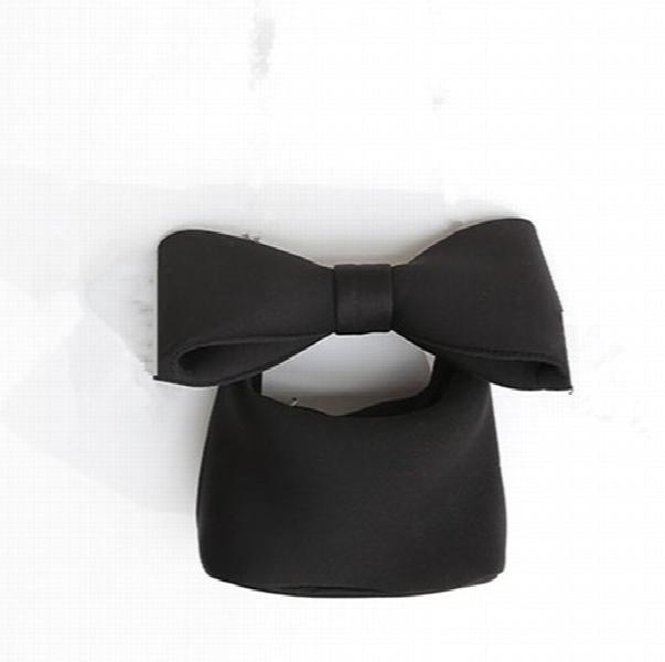 Woman Personality Pink Spliced Bow Evening Clutch Bags