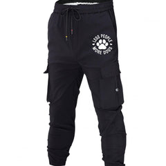 Men's Casual Dog Print Cargo Pants