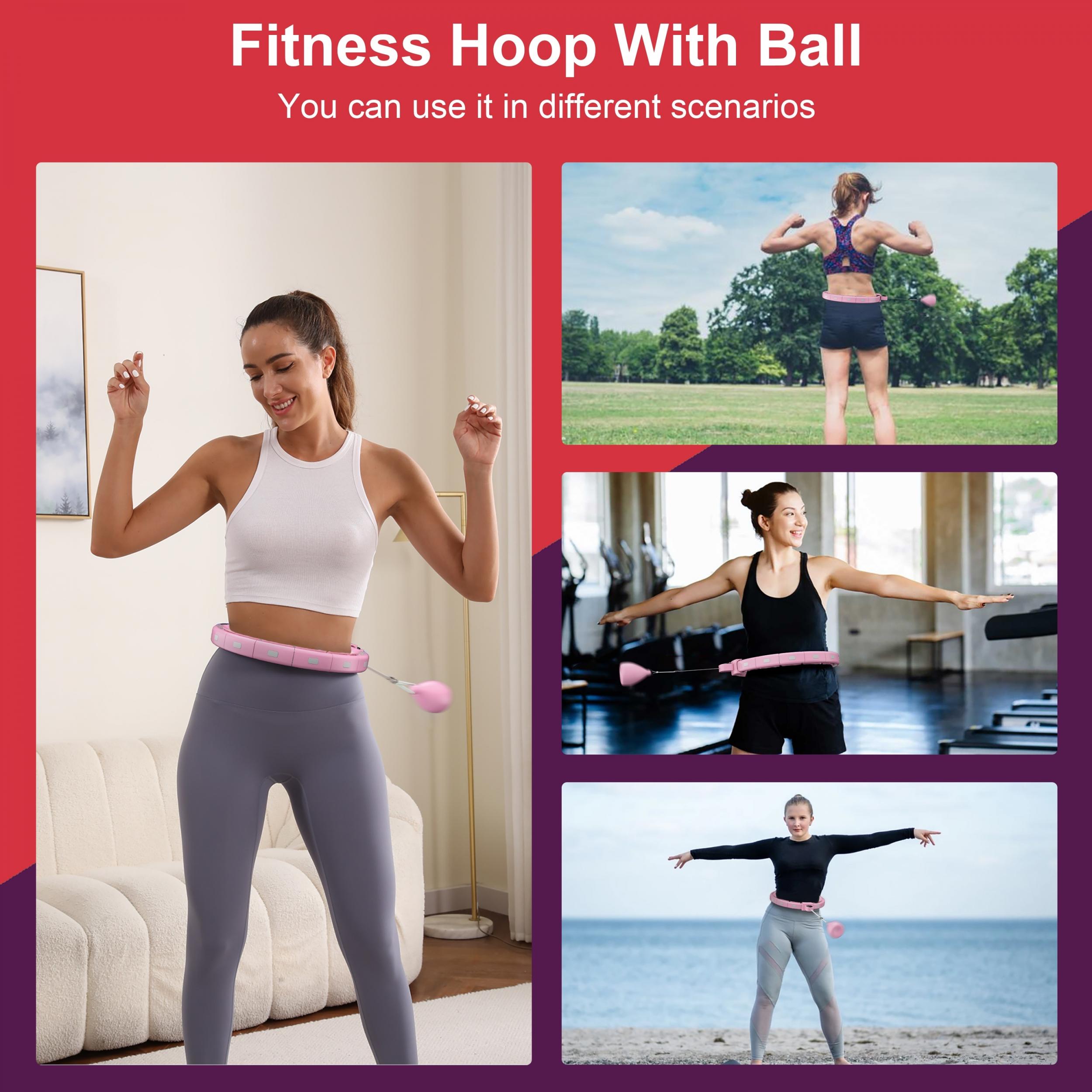 Adjustable Infinity Hoop for Adults Weight Loss Quiet Hoop