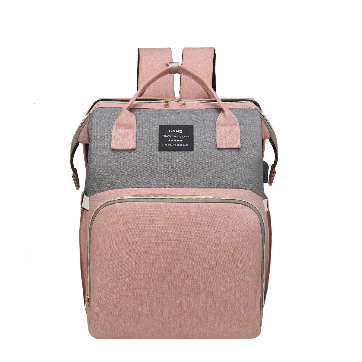 Diaper Bag Backpack with Changing Station Large Capacity Waterproof Sunshade