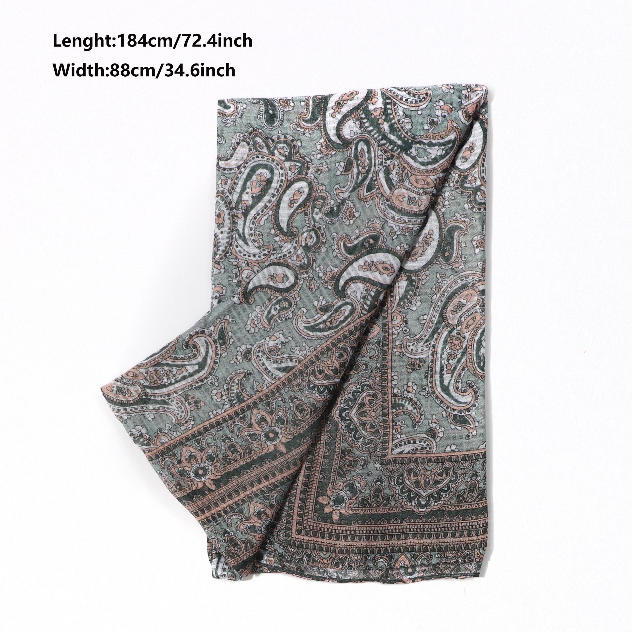 Men's Casual Cashew Flower Scarf