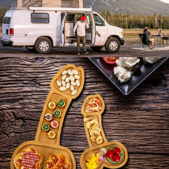 Wood Server Tray Charcuterie Platter Christmas Party Wooden Platters