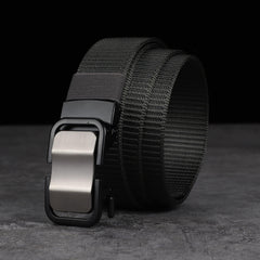 Polyester Alloy Automatic Buckle Belt Casual Versatile Training Belt