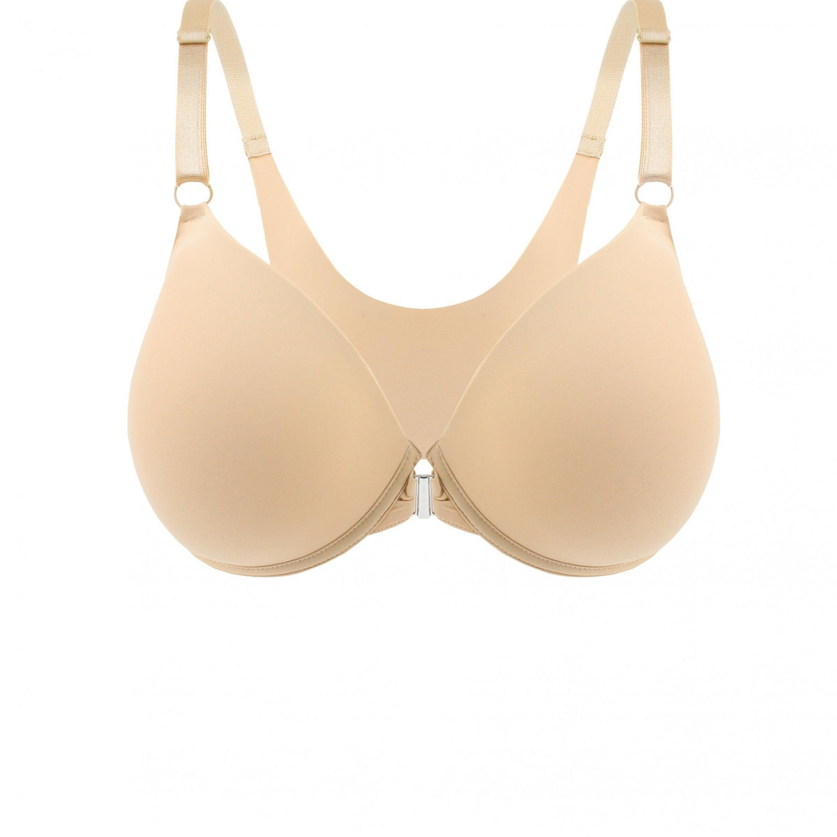 Front Buckle Push Up Bra Solid T Shirt Comfy Women's Lingerie