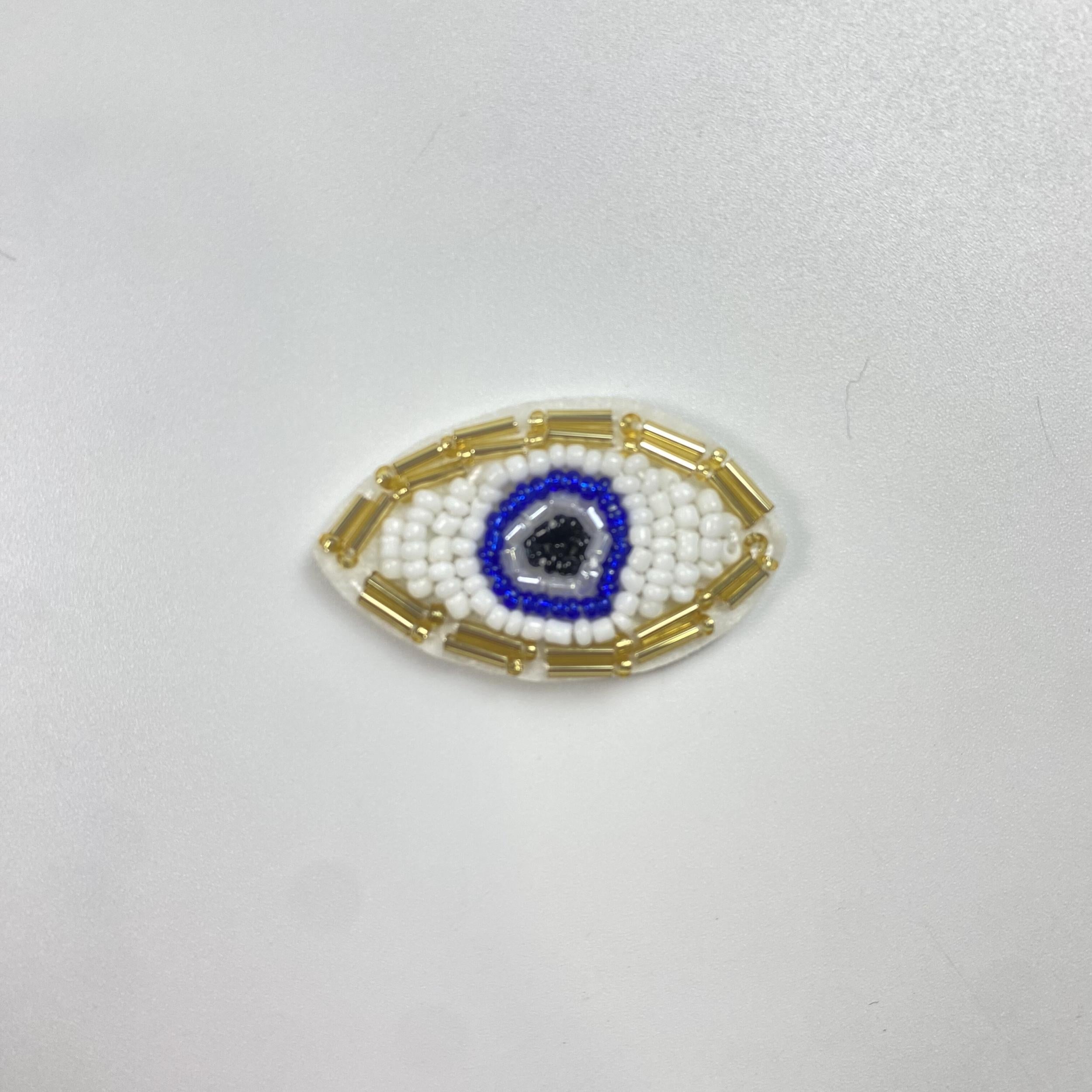 Evil Eye Chunky Bead Inlaid Diamond DIY Patch