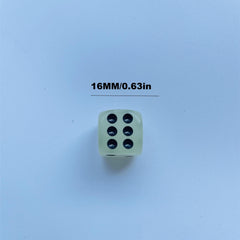 12pcs Luminous Dice 16mm Circular Dot Perfect for Nightclubs Bars KTVs