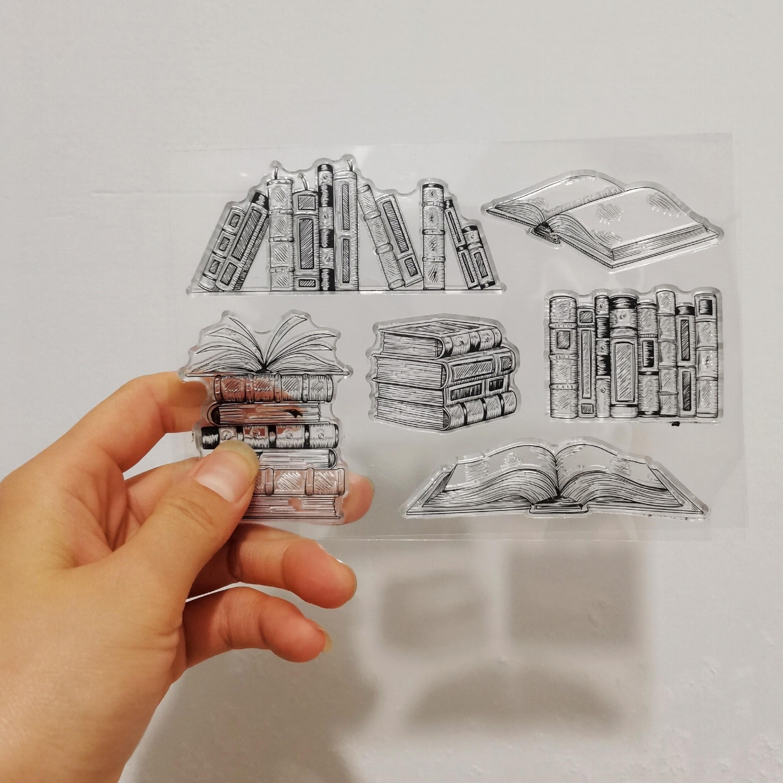 1pc Book Silicone Transparent Stamp DIY Scrapbooking Decoration