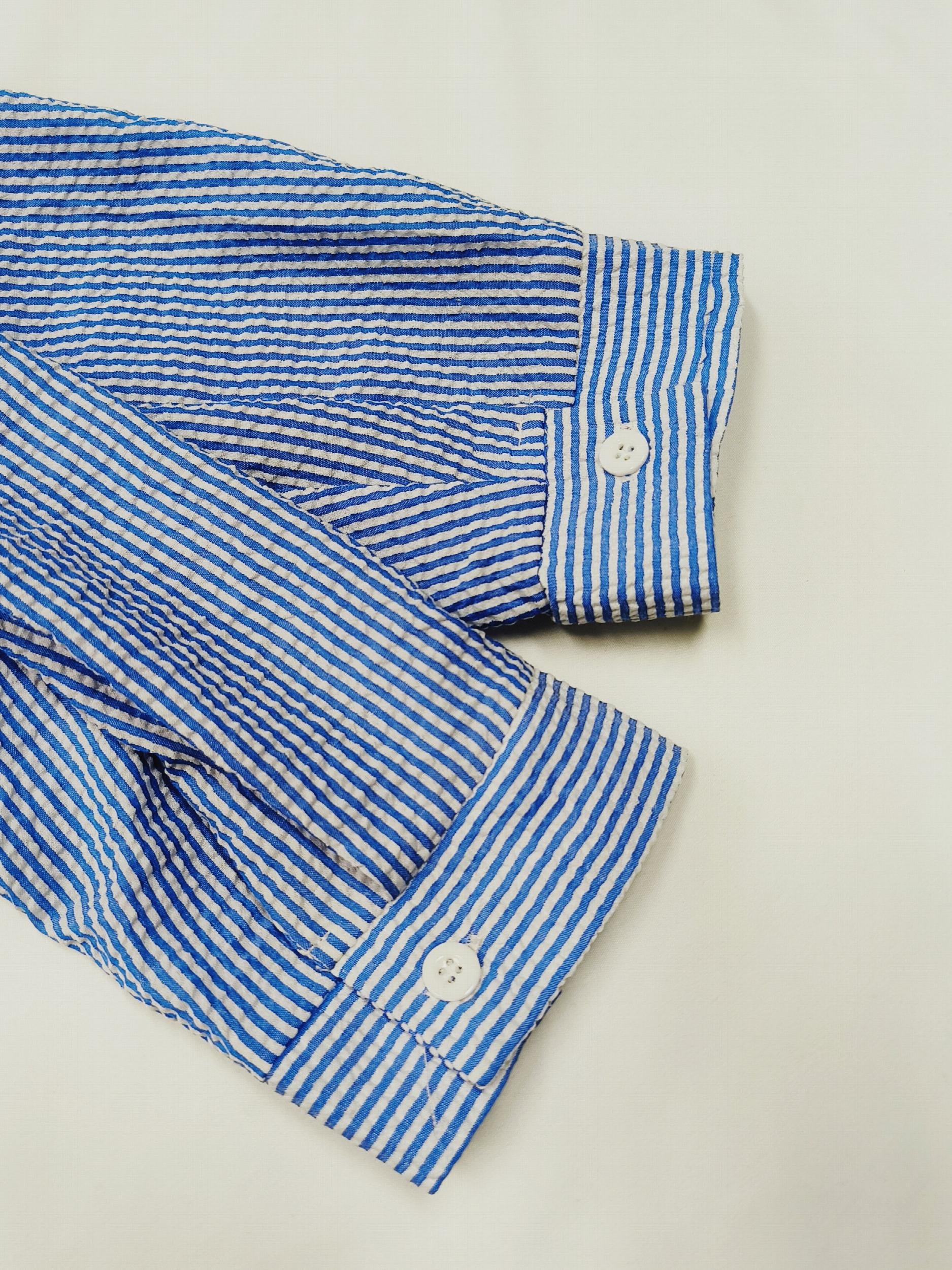  Stripe & Cut Cat Print Blouse