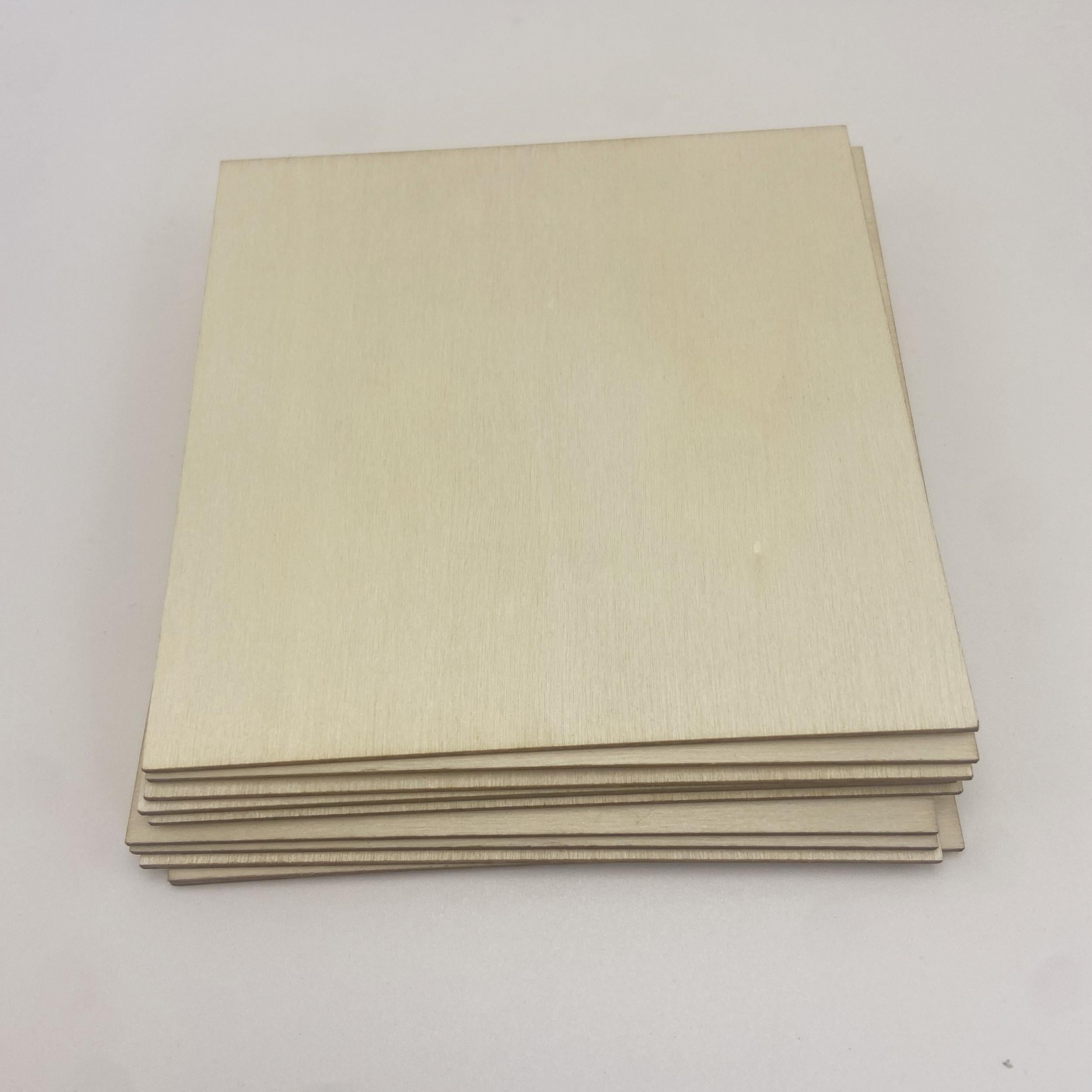 30pcs 4 Inch Unfinished Wooden Chips Square Blank for DIY Crafts