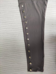 High Rise Skinny Trousers With Pockets
