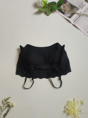 Wireless Scallop Trim Bra Comfy & Breathable Women's Lingerie