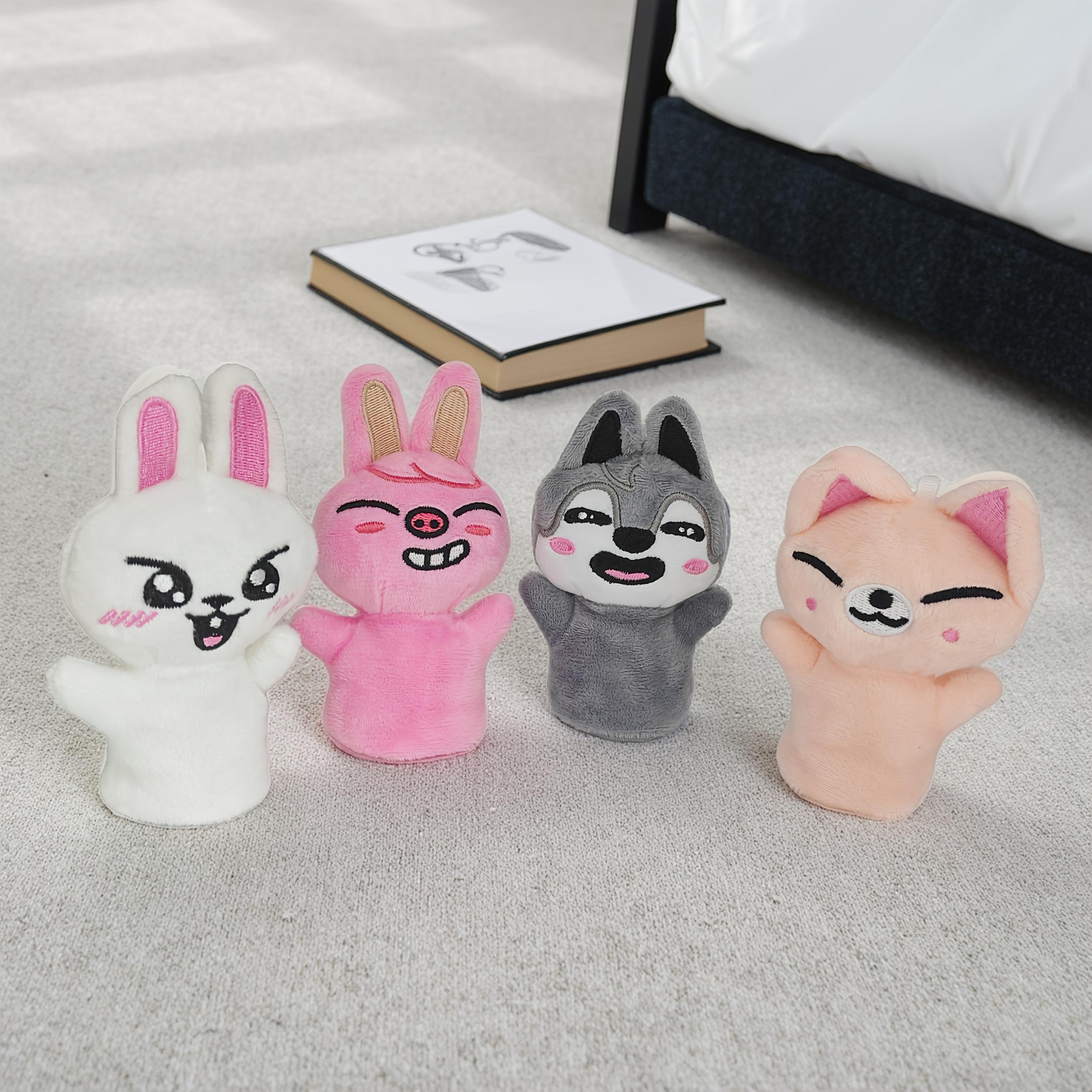 Mini Plush Dolls Interactive Puppet Toys with Soft Fluffy Characters