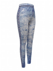 Graphic Print Jeggings Casual Slim Leggings