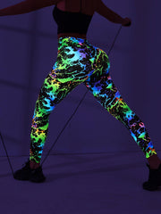 Women's Star Pattern Leggings for Fitness Yoga Running