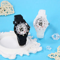 Boys' Sports Quartz Watch with Date Display and Silicone Strap
