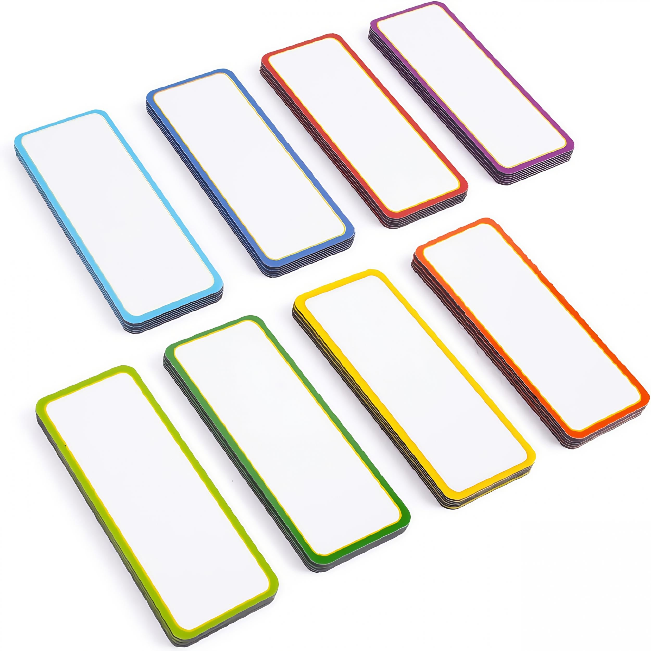 48pcs Colorful Magnetic Erasable Labels for Home Office Garage Whiteboard