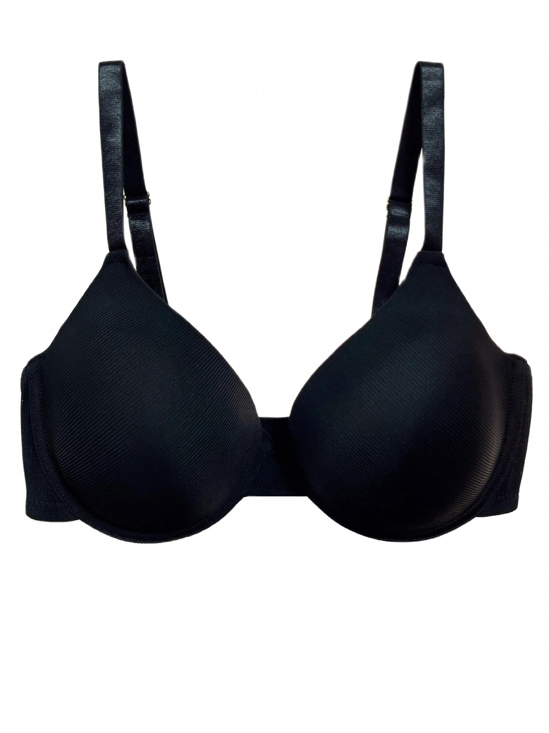  Underwire Push Up Bra Solid Full Cover Molded Cup Women's Plus