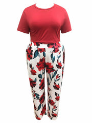  Boho Crop Top & Skirt Set