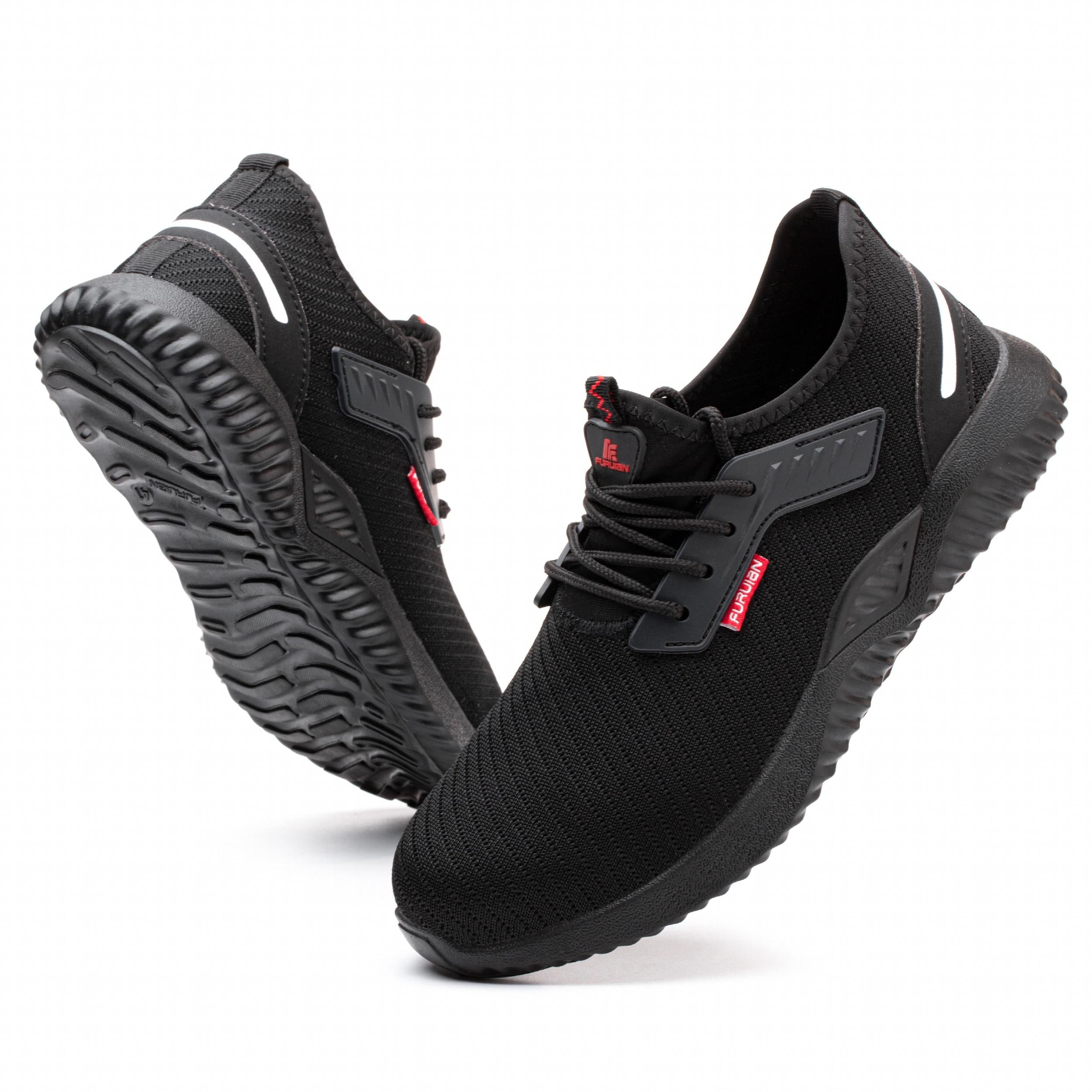 Men's Lace up Safety Shoes Waterproof Puncture Proof Work Shoes