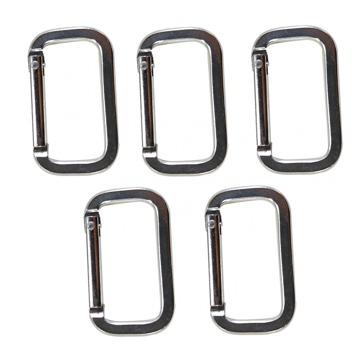 5pcs Safety Buckle for Hiking Camping Aluminum Carabiner Backpack Hanging