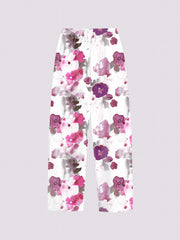 Graphic Print Dual Pockets Loose Pants Casual Comfy Pants