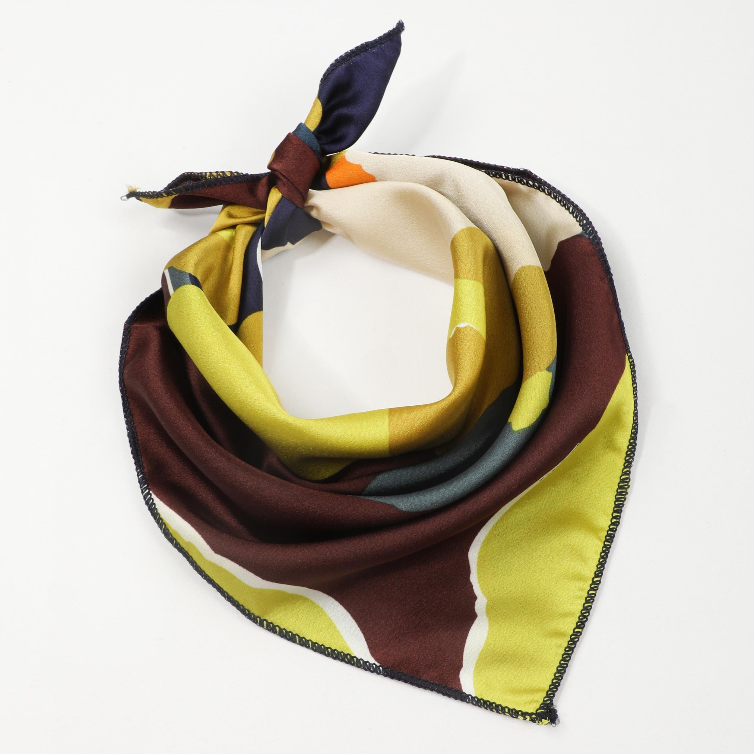 Y2K Style Camouflage Square Scarf Inelastic Bandana